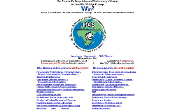 Vorschau von www.ras-training.de, RAS Iris und Rudolf Schnappauf - Training und Beratung