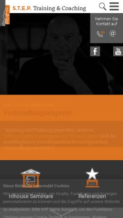 Vorschau der mobilen Webseite www.step-online.de, S.T.E.P - Training und Beratung Martin Heß