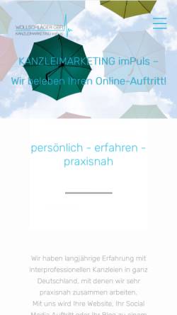 Vorschau der mobilen Webseite www.wollschlaeger-gbr.de, Wollschlaeger GbR