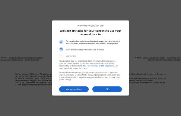 Vorschau von www.welt-zeit-uhr.de, Weltzeituhr