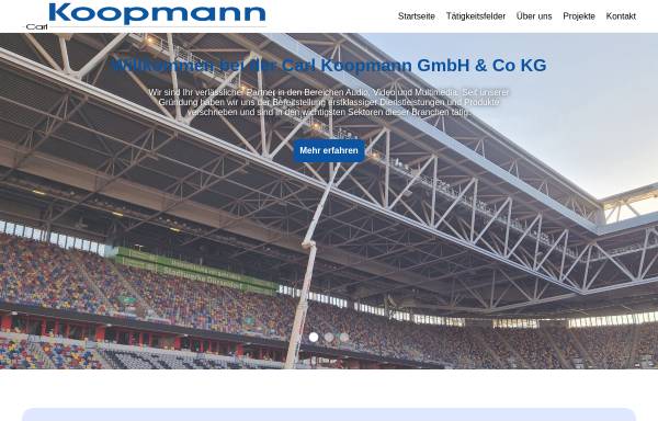 Vorschau von www.koopmann-avm.de, Carl Koopmann GmbH & Co. KG
