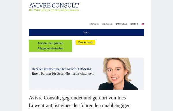 Vorschau von www.avivre-consult.eu, Avivre Consult GmbH
