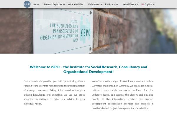 Vorschau von www.ispo-institut.de, ISPO Institut für Sozialforschung, Praxisberatung und Organisationsentwicklung GmbH