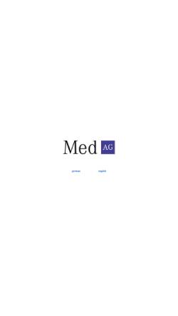 Vorschau der mobilen Webseite www.med-ag.at, MED Management-EDV-Dienstleistungen AG