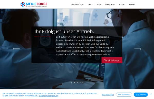 Vorschau von www.medicforce.at, Medicforce Dienstleistungs GmbH