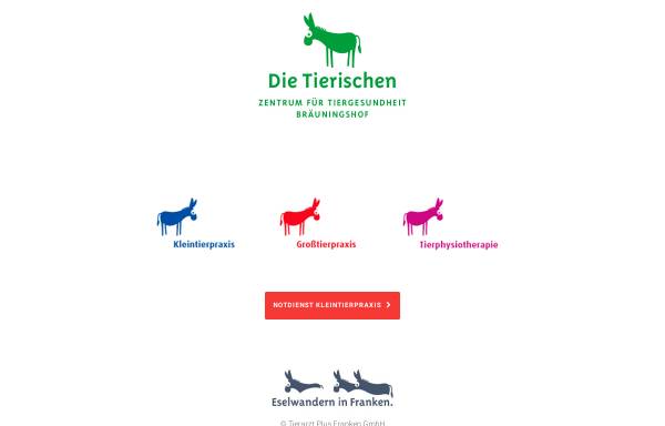 Vorschau von die-tierischen.de, Tierarztpraxis Bräuningshof