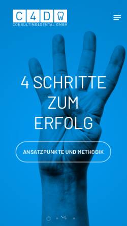 Vorschau der mobilen Webseite www.consulting4dental.de, Consulting4Dental GmbH