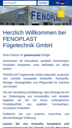 Vorschau der mobilen Webseite www.fenoplast.de, Fenoplast Fügetechnik GmbH