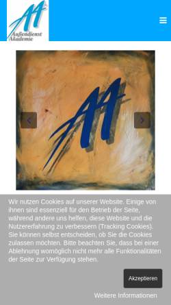 Vorschau der mobilen Webseite www.aussendienstakademie.de, Außendienst Akademie GmbH