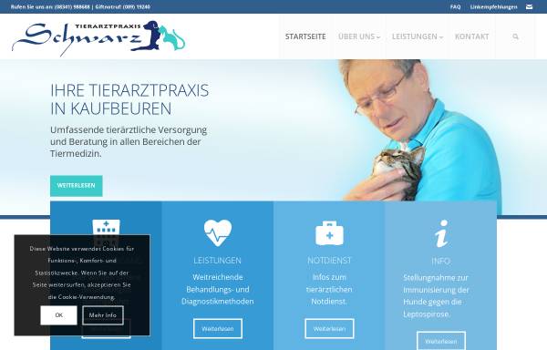 Vorschau von www.tierarzt-schwarz.de, Tierarztpraxis Schwarz