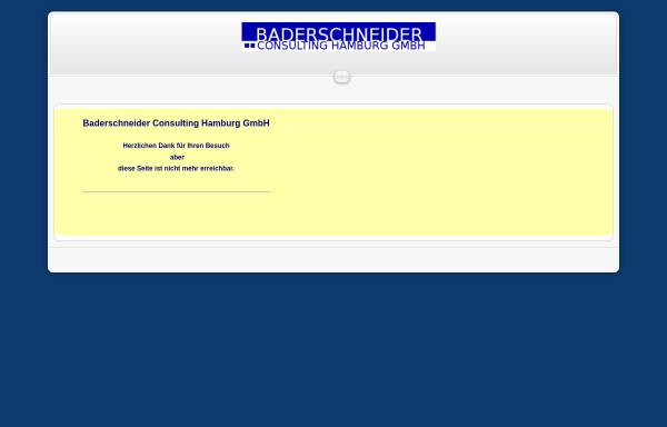 Vorschau von www.baderschneider-consult.de, Baderschneider Consulting Hamburg GmbH