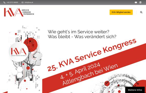 Vorschau von kva.at, Kundendienstverband Österreich