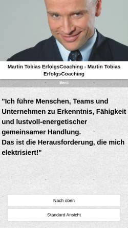 Vorschau der mobilen Webseite martintobias.de, Martin Tobias