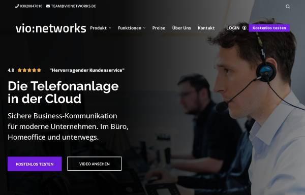 Vorschau von www.vionetworks.de, vio:networks GmbH