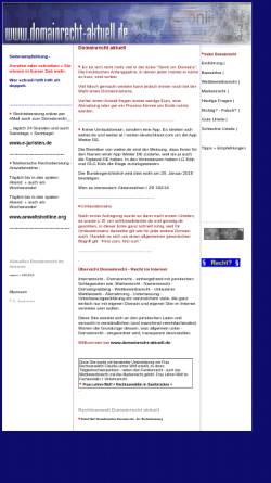 Vorschau der mobilen Webseite www.domainrecht-aktuell.de, Domainrecht