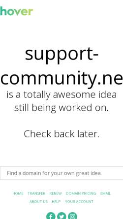 Vorschau der mobilen Webseite www.support-community.net, Support Community