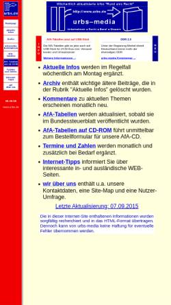 Vorschau der mobilen Webseite www.urbs.de, Juristische Fachinformationen