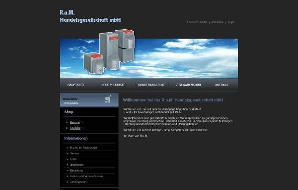 Vorschau von www.rm-handelsgesellschaft.de, RM Handelsgesellschaft mbH