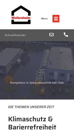 Vorschau der mobilen Webseite www.uhs24.de, Wollersheim GmbH & Co. KG