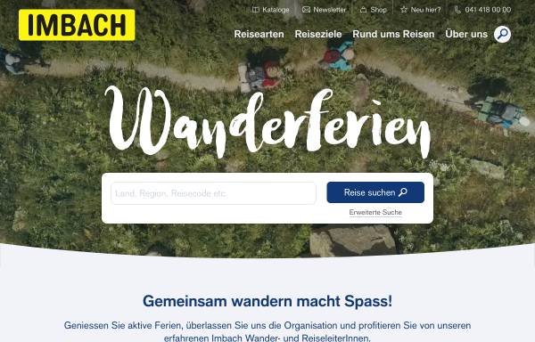 Vorschau von www.imbach.ch, Imbach Reisen AG