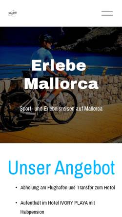 Vorschau der mobilen Webseite www.mallorca-sportiv.de, Sports & Fashion