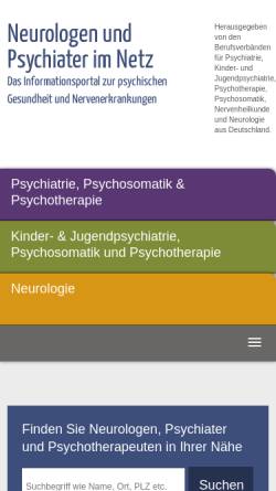 Vorschau der mobilen Webseite www.neurologen-und-psychiater-im-netz.org, Neurologen und Psychiater im Netz