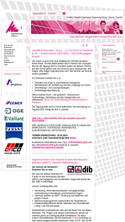Vorschau der mobilen Webseite www.dibev.de, DIB - Deutscher Ingenieurinnen Bund e. V.