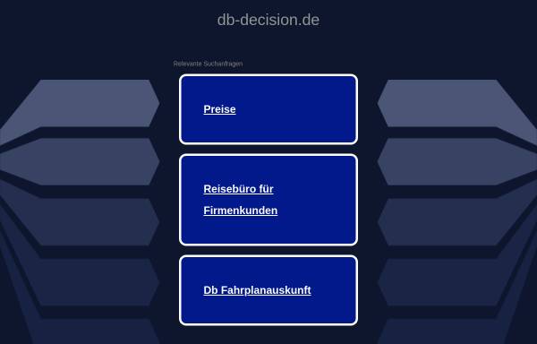 Vorschau von www.db-decision.de, Europäische Datenbank - Frauen in Führungspositionen