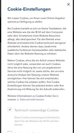 Vorschau der mobilen Webseite www.frau-und-beruf-sh.de, Frau & Beruf