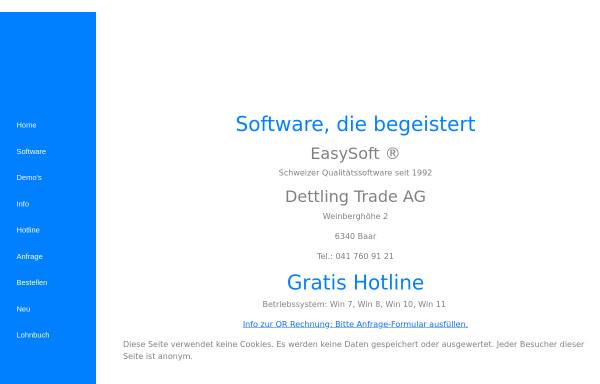 Vorschau von www.dettling-trade.ch, Dettling Trade AG