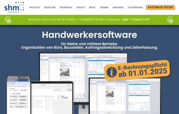 Vorschau von www.shm-software.de, Shm Software GmbH & Co. KG