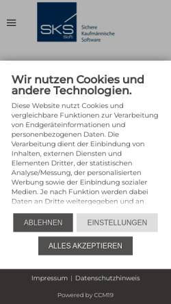 Vorschau der mobilen Webseite www.sks-software.de, SKS Soft GmbH
