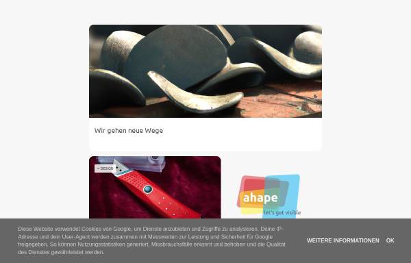 Vorschau von www.ahape.de, Ahape - Dipl.-Des. Herbert Pauser