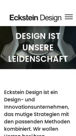 Vorschau der mobilen Webseite www.eckstein-design.com, EPD Eckstein Product Design, Inh. Stefan Eckstein