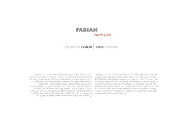 Vorschau von www.fabian-industriedesign.de, Fabian Industrie-Design, Inh. Dipl.-Des. Felix Fabian