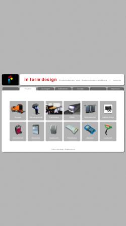 Vorschau der mobilen Webseite www.in-form-design.de, In Form Design, Inh. Katrin Voigt