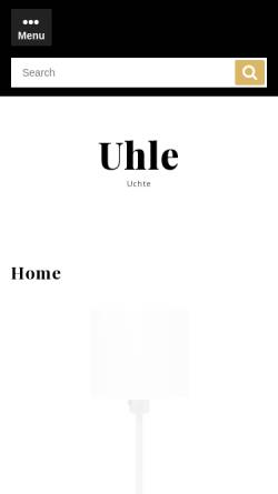 Vorschau der mobilen Webseite www.uhle-uchte.de, G. Uhle KG