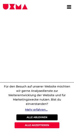 Vorschau der mobilen Webseite uxma.com, UXMA GmbH & Co. KG