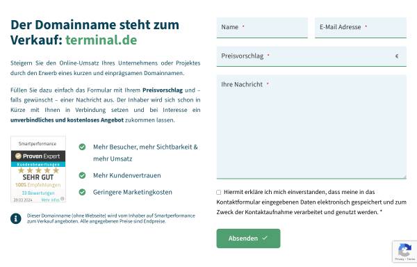Vorschau von www.terminal.de, Polygon Gesellschaft für Produktdesign, Konstruktion, Multimedia und Grafikdesign mbH