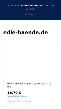 Vorschau der mobilen Webseite edle-haende.de, Edle Hände