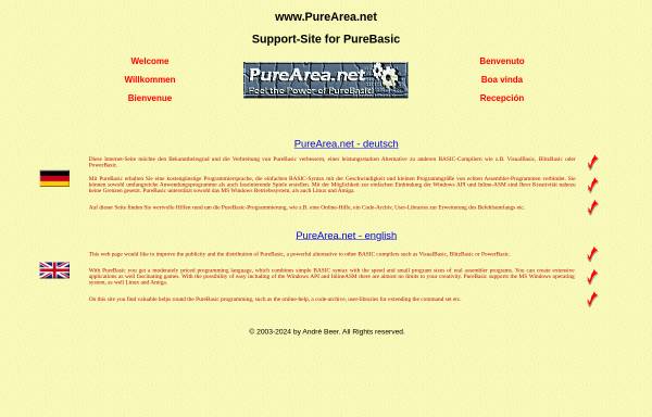 Vorschau von www.purearea.net, PureArea.net