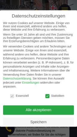 Vorschau der mobilen Webseite www.hertzog.de, Hertzog & Partner GmbH