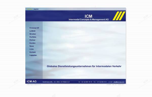 Vorschau von www.icm-ag.com, ICM Intermodal Concepts & Management AG