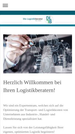 Vorschau der mobilen Webseite www.dielogistikberater.de, Die Logistikberater, Veit Ultsch