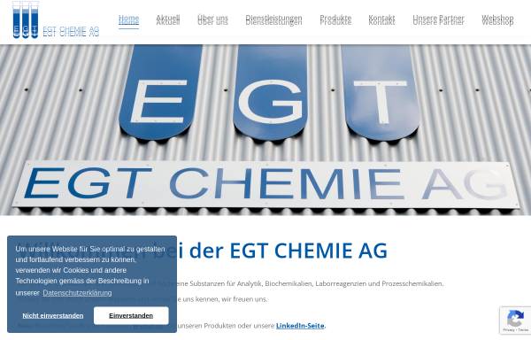 Vorschau von www.egtchemie.ch, EGT Chemie AG