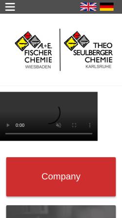 Vorschau der mobilen Webseite www.fischer-wiesbaden.de, Fischer Chemie GmbH & Co. KG