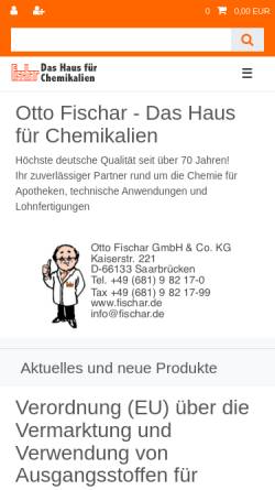 Vorschau der mobilen Webseite www.fischar.de, Otto Fischar GmbH und Co. KG