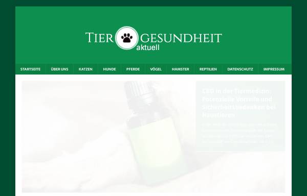 Vorschau von www.tiergesundheit-aktuell.de, Tiergesundheit aktuell