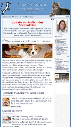 Vorschau der mobilen Webseite www.tierarzt-entner.at, Tiergesundheitstipps vom Tierarzt