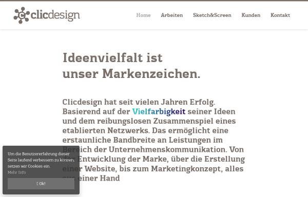 Vorschau von clicdesign.ch, Clicdesign AG